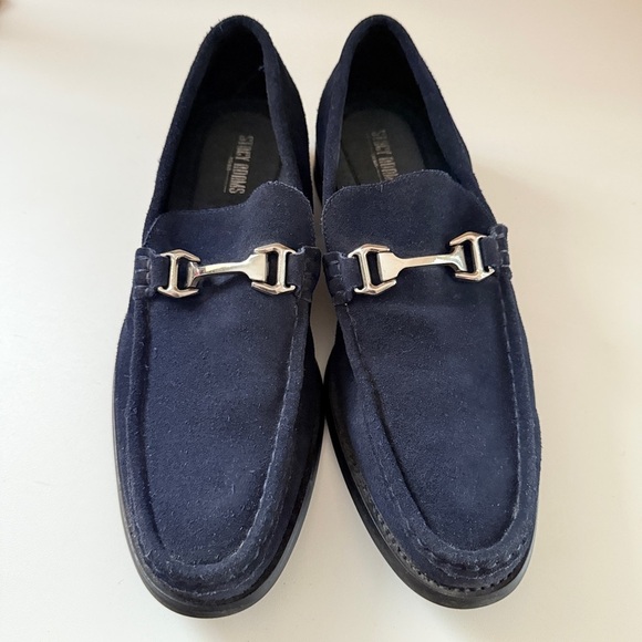 Stacy Adams Men’s Preppt Coast Nautical Navy Suede Leather Loafers